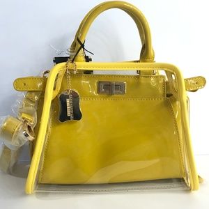 2 IN 1 CONVERTIBLE FAUX LEATHER SATCHEL